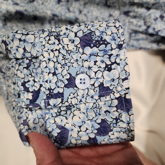 Tuckernuck Hydrangea Dress Blue & White XXS - Picture 6 of 9